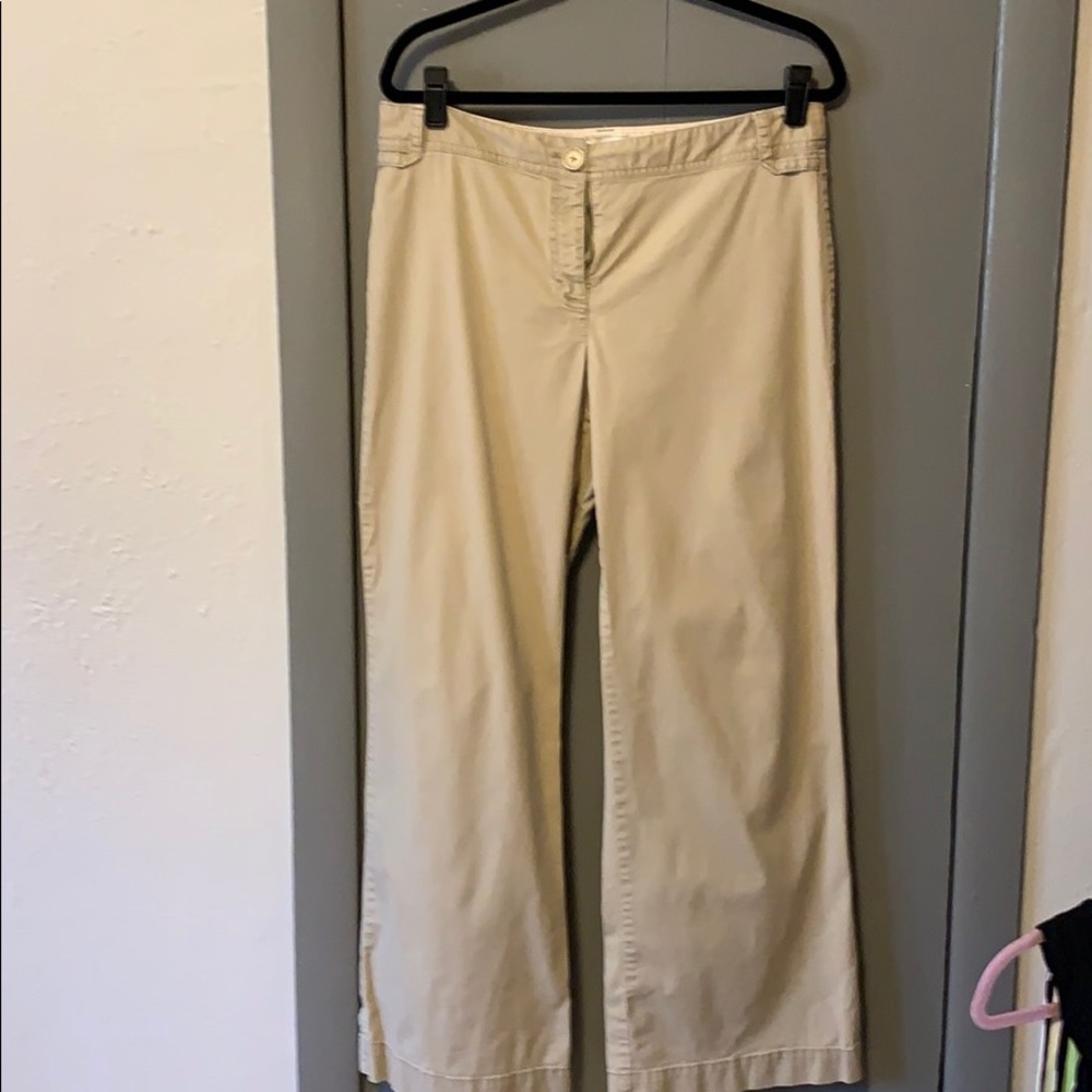 ☀️Ann Taylor light weight khakis size 12 wide leg